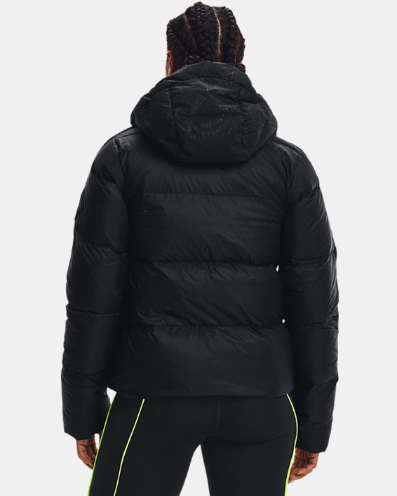 Women's ColdGear® Infrared Down Blocked Jacket in Black image number 2